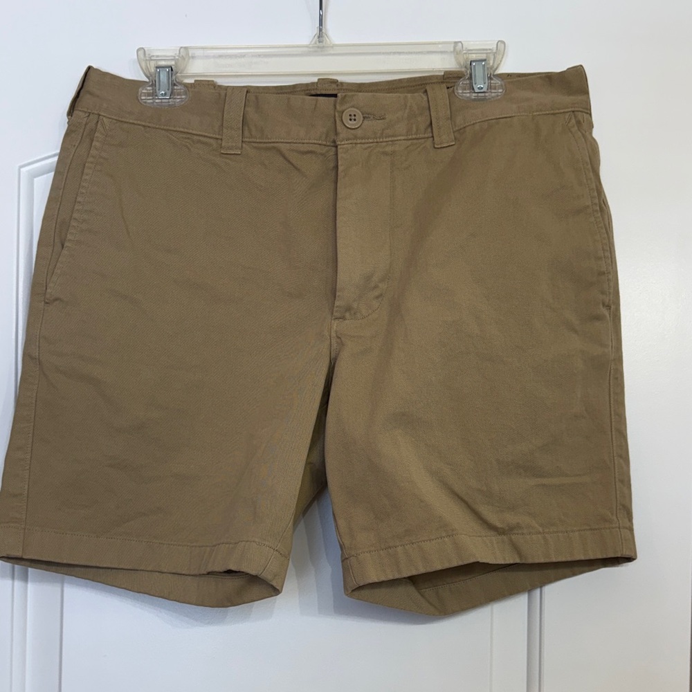 J. Crew Men's Khaki Flat Front Shorts